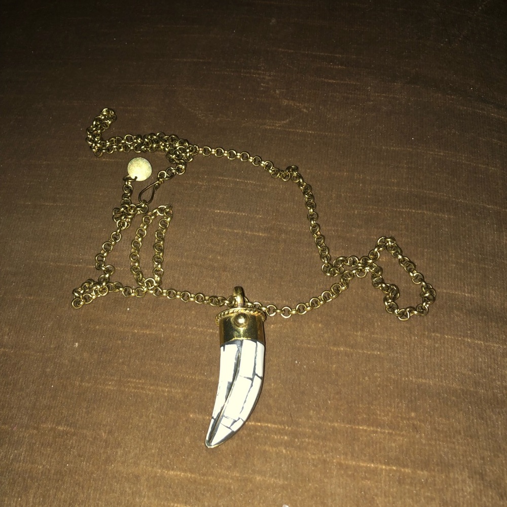 Soixante Neuf Brass Horn Necklace-551 $35 or $30 w/offer